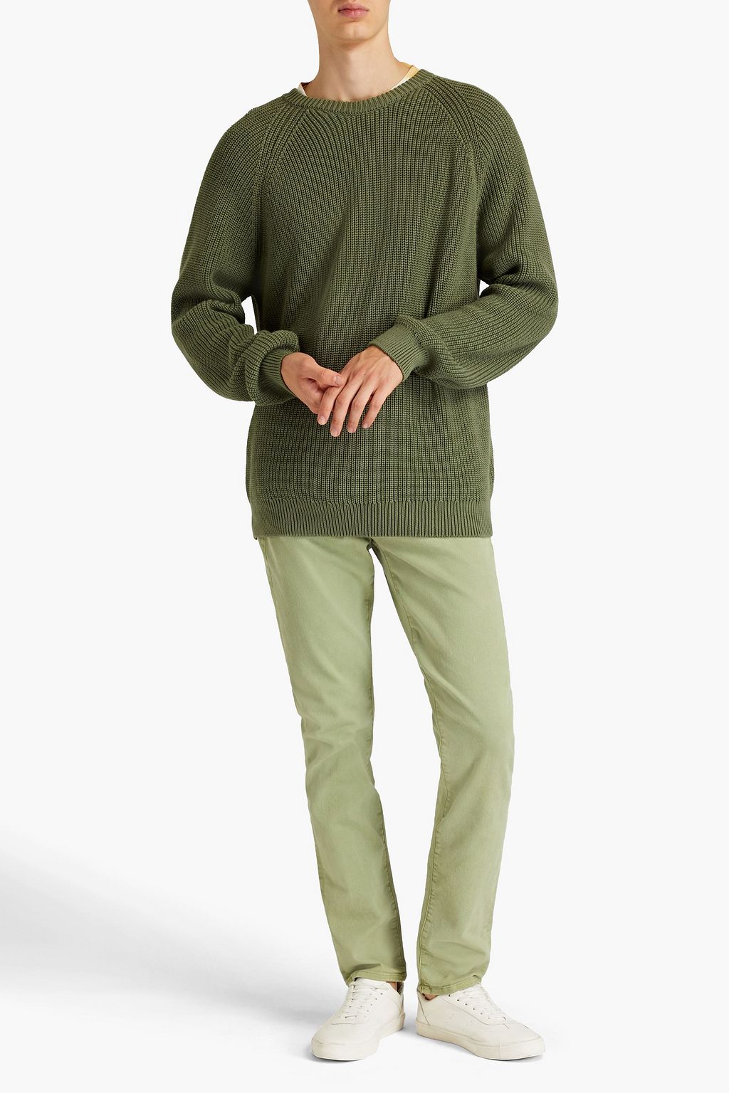SUNSPEL Ribbed cotton sweater