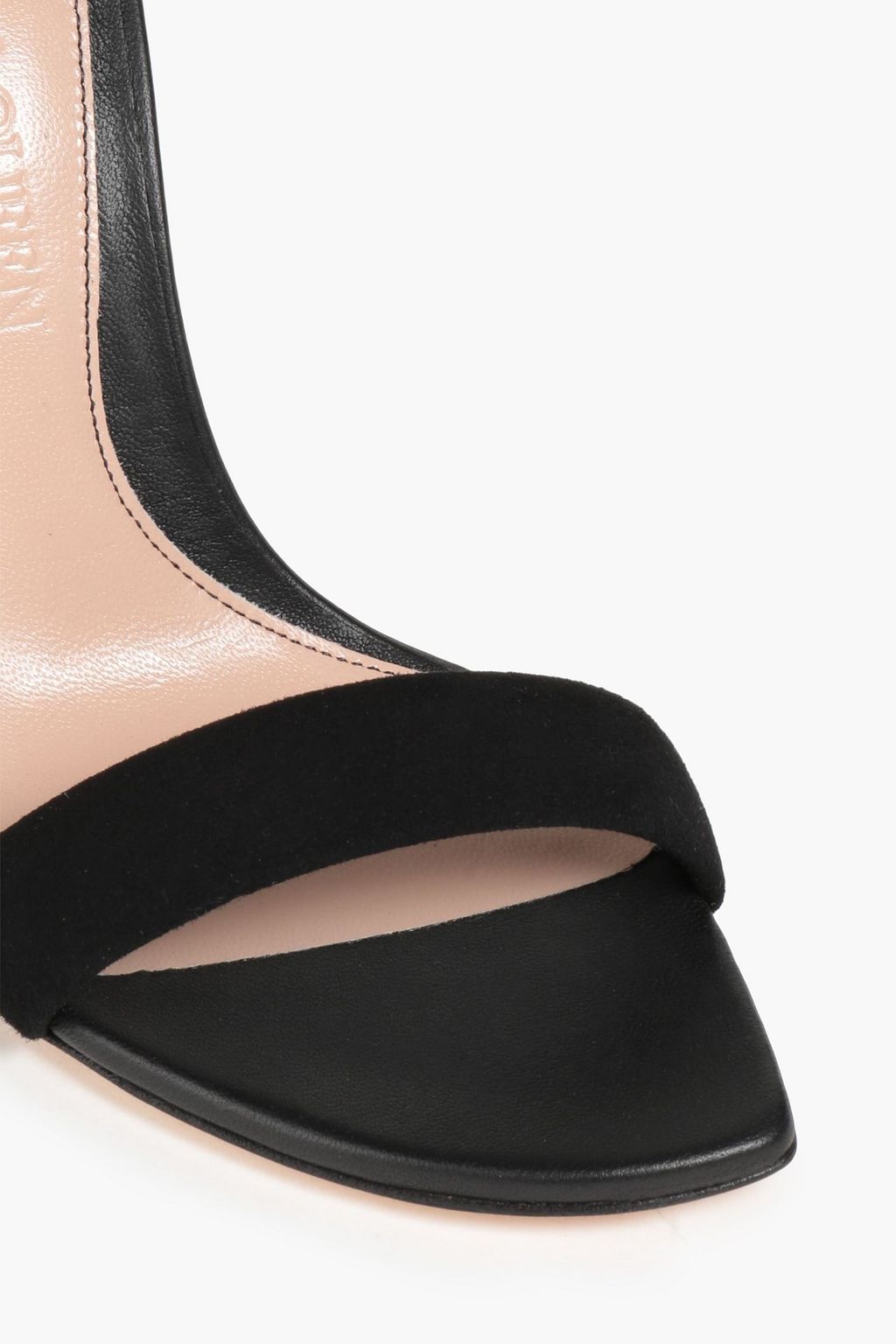 ALEXANDER MCQUEEN Sandalen aus Veloursleder mit Verzierung