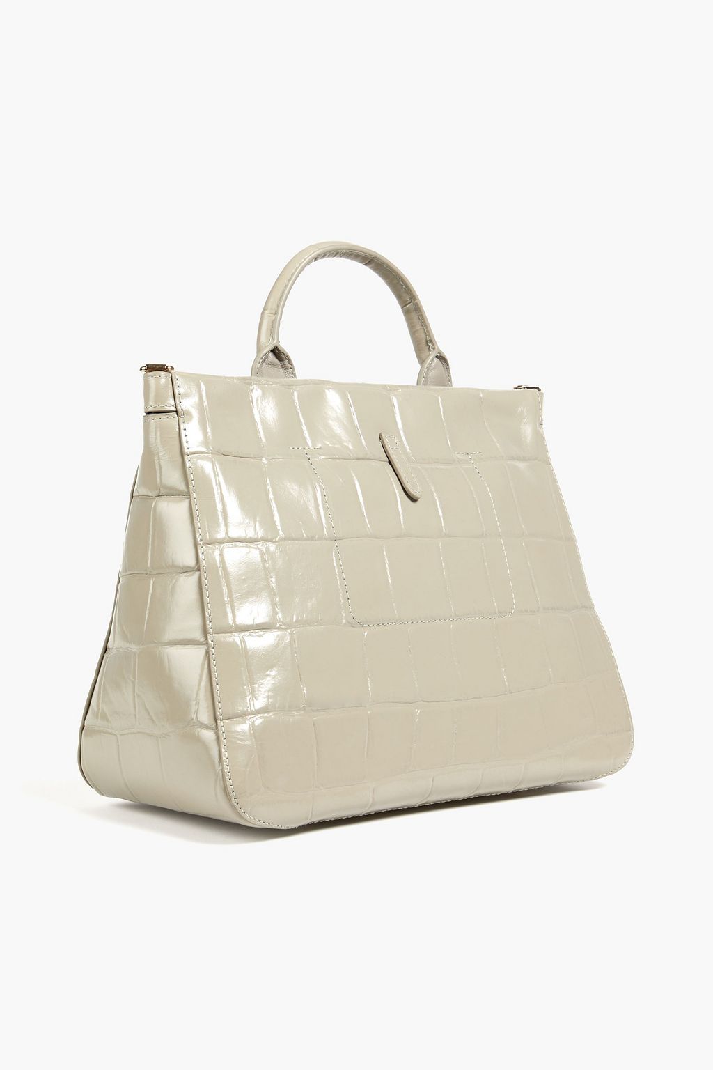 FURLA Palazzo croc-effect leather tote