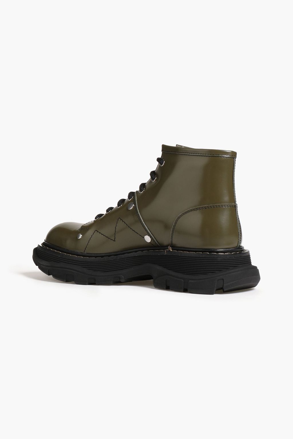 MCQUEEN Leather combat boots