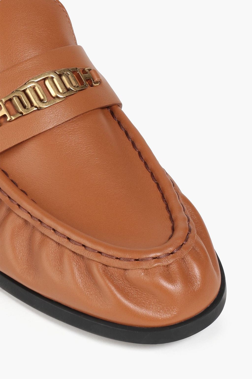 TOD'S Embellished leather loafers