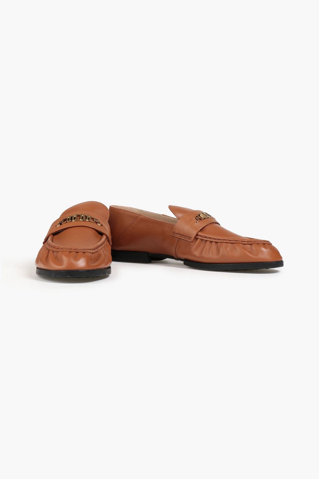 TOD'S Embellished leather loafers