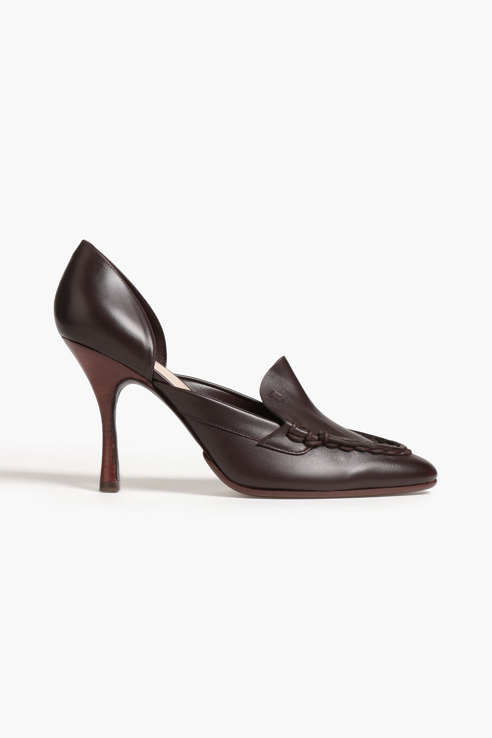 Tod's Leather Pumps In Chocolate