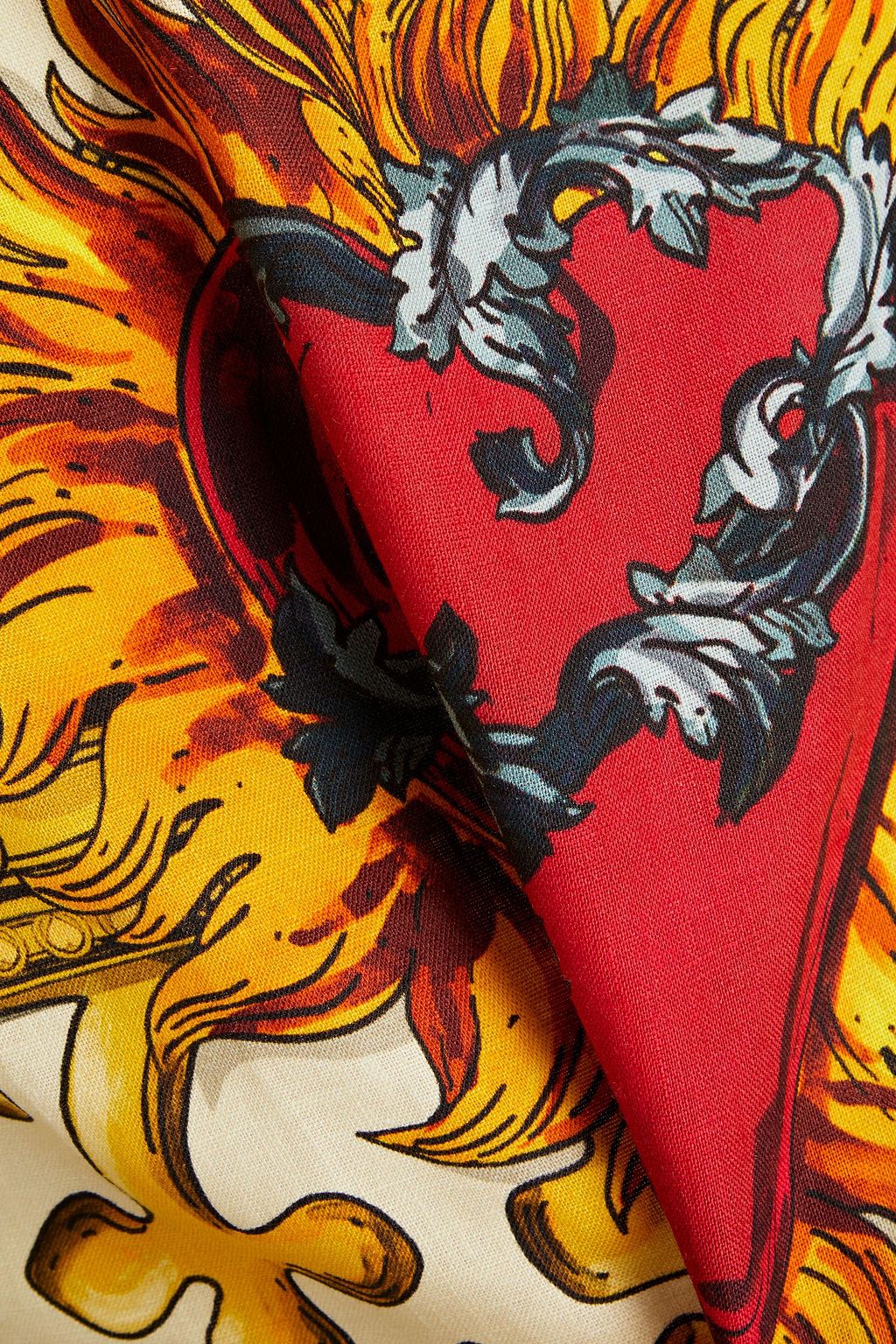 DOLCE&GABBANA Printed linen T-shirt