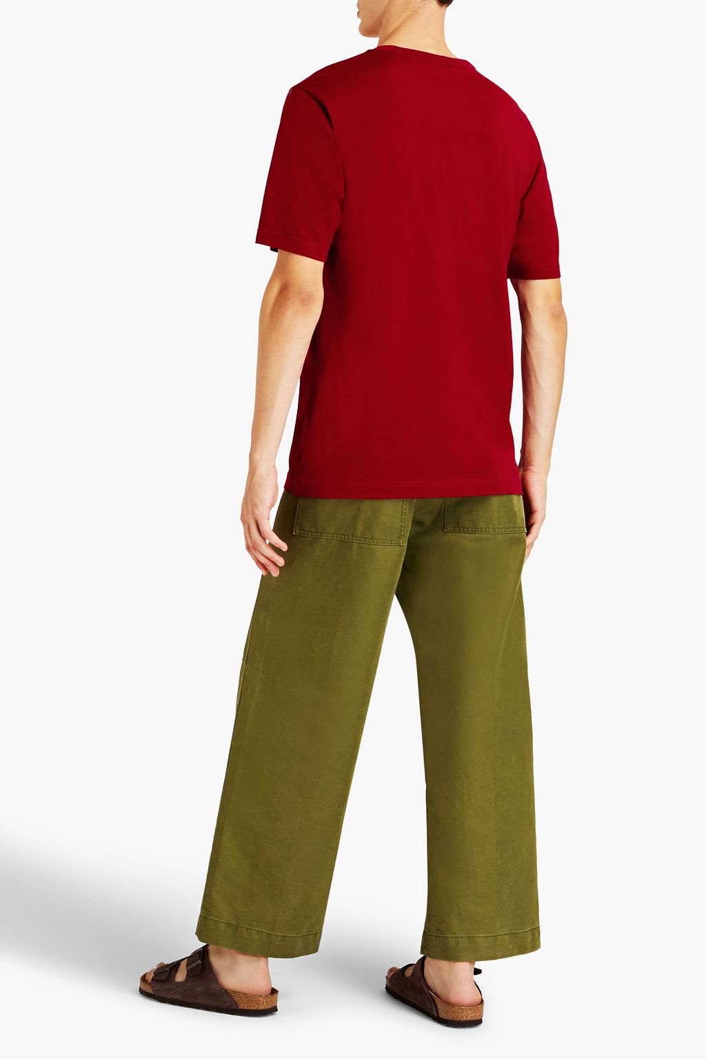 DOLCE&GABBANA Metallic printed cotton-jersey T-shirt
