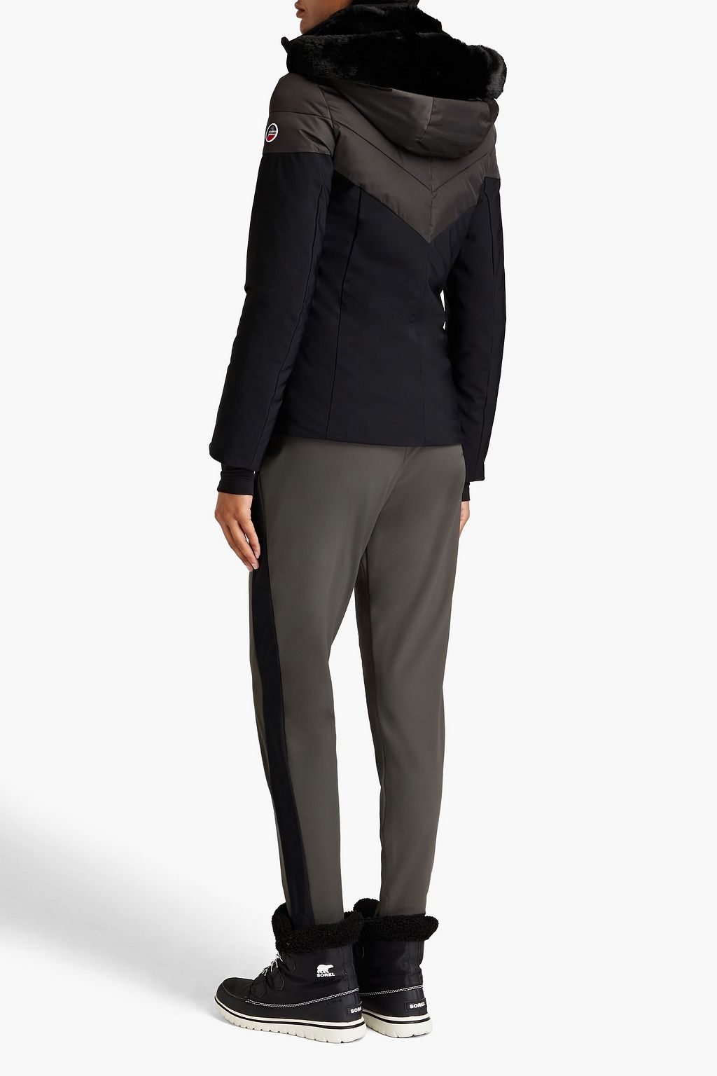 FUSALP Anne Future two-tone hooded ski jacket