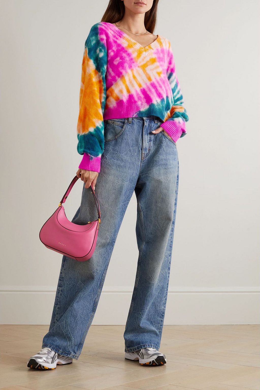 THE ELDER STATESMAN Kaschmirpullover mit Batikmuster