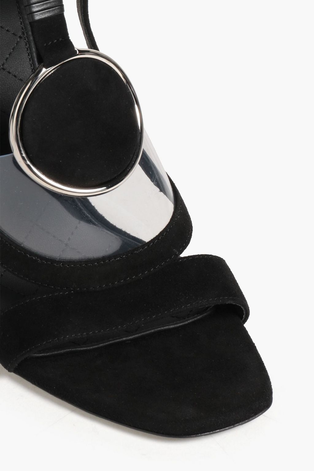 BALMAIN Tess kniehohe Stiefel aus geripptem Veloursleder