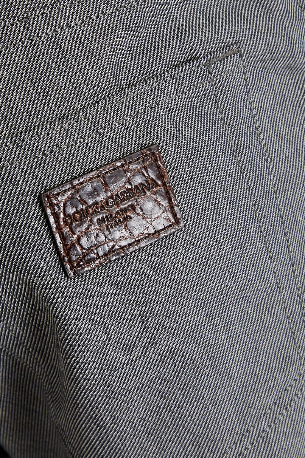 DOLCE & GABBANA Cotton-blend jacquard pants