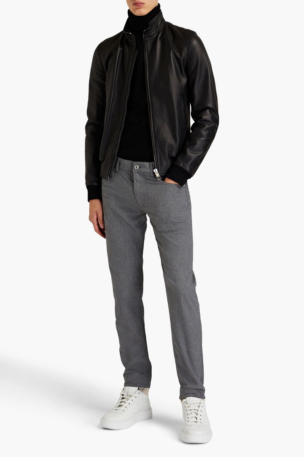 DOLCE & GABBANA Cotton-blend jacquard pants