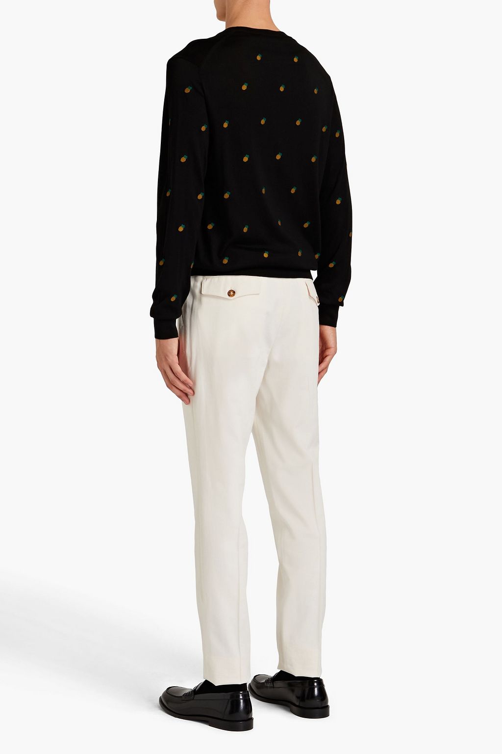 DOLCE & GABBANA Embroidered silk sweater
