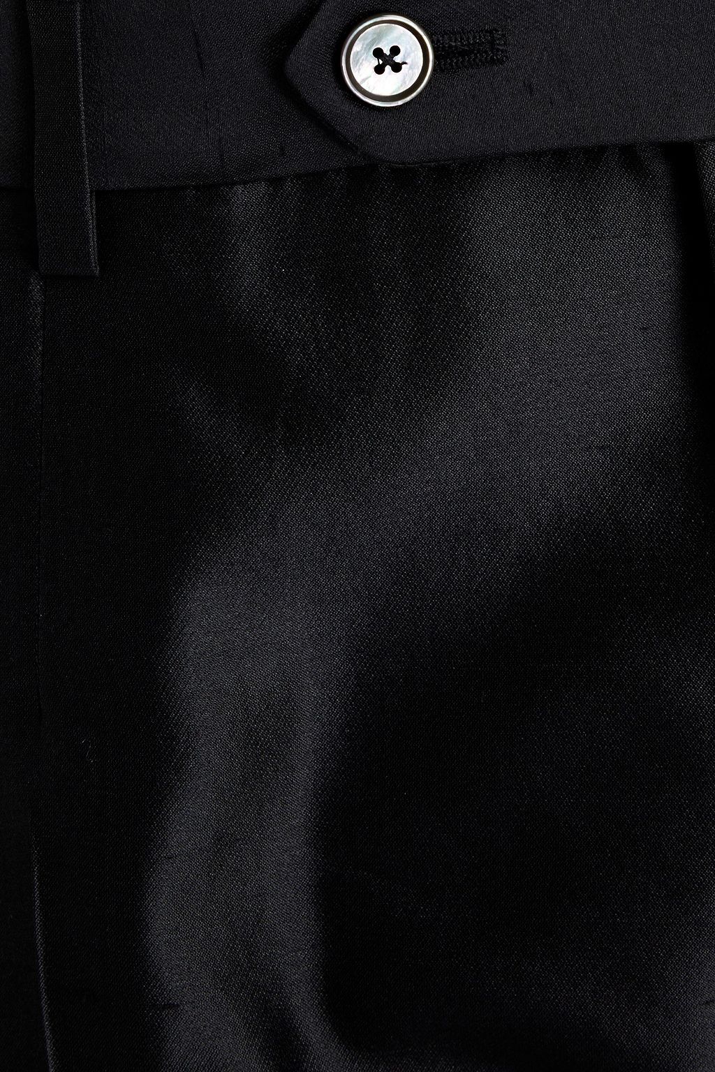 DOLCE&GABBANA Tapered silk-shantung pants