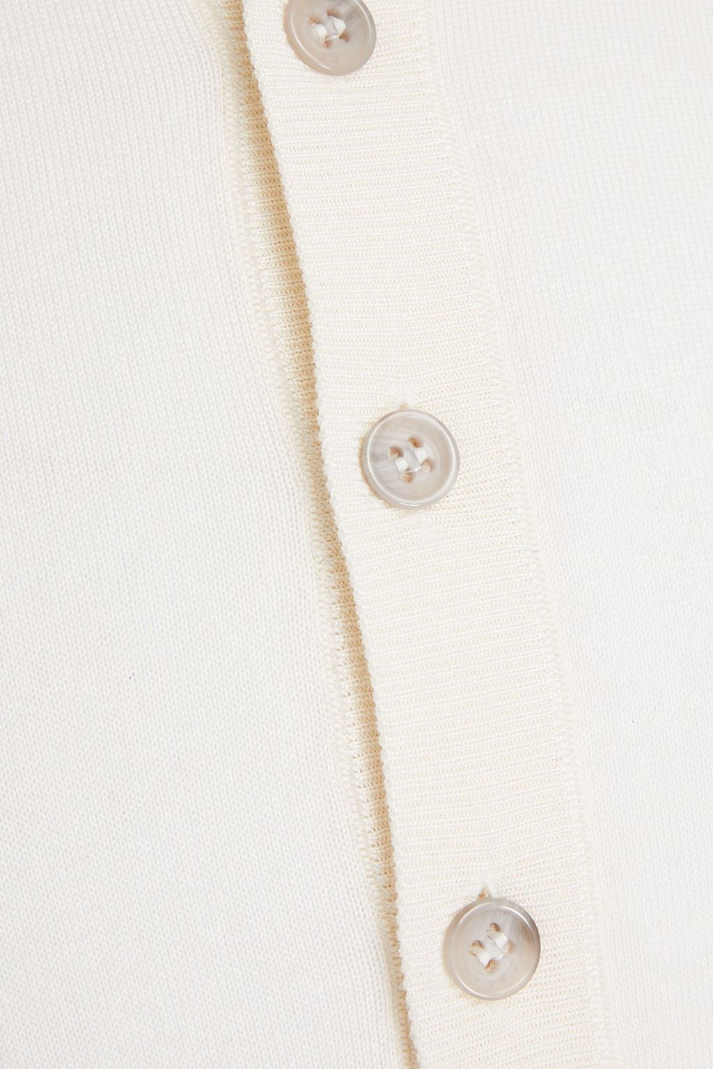 DOLCE & GABBANA T-Shirt aus Seiden-Jersey mit Henley-Kragen