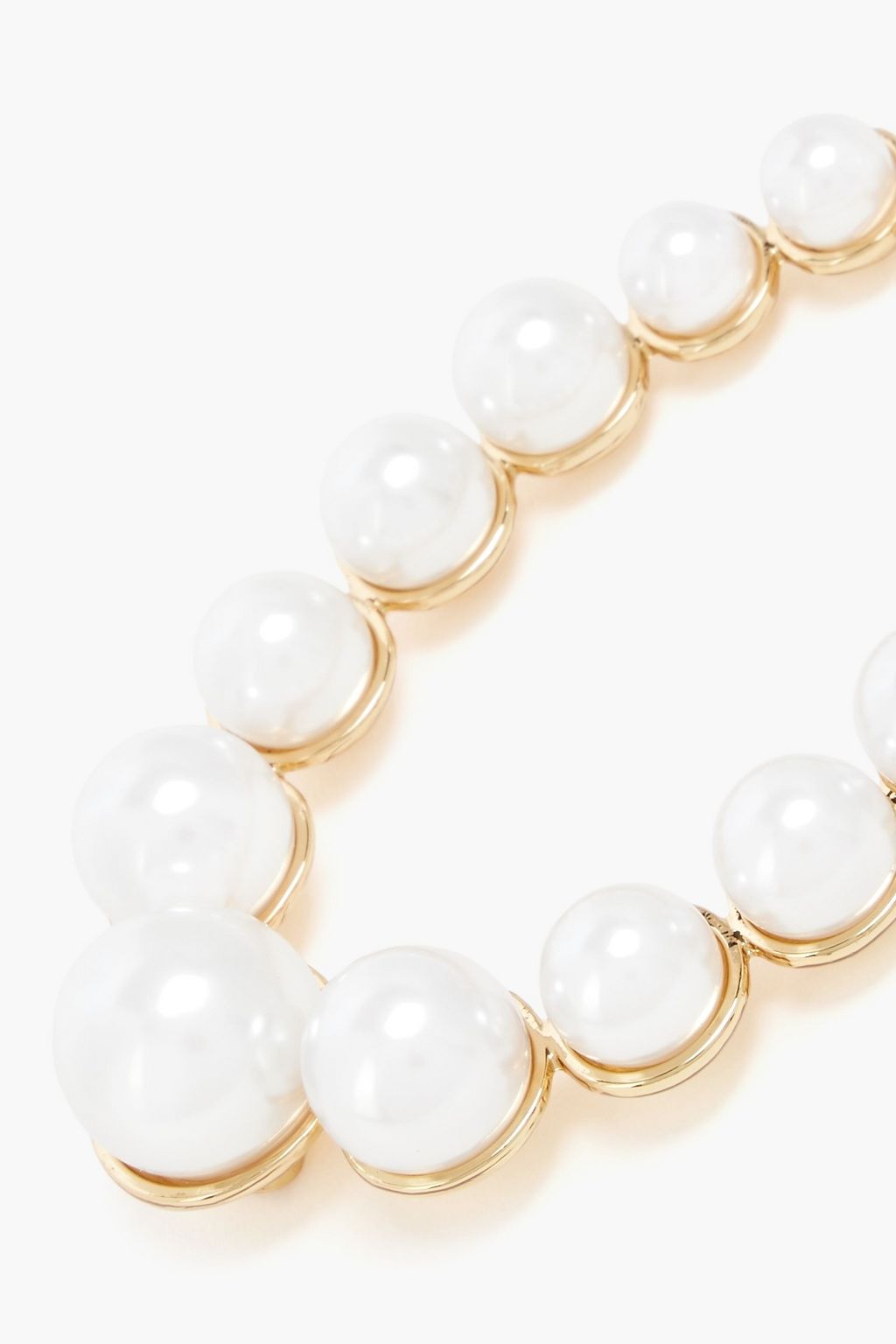 KENNETH JAY LANE Gold-tone faux pearl earrings