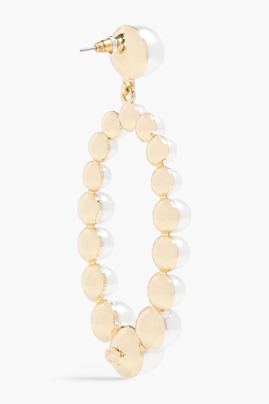 KENNETH JAY LANE Gold-tone faux pearl earrings