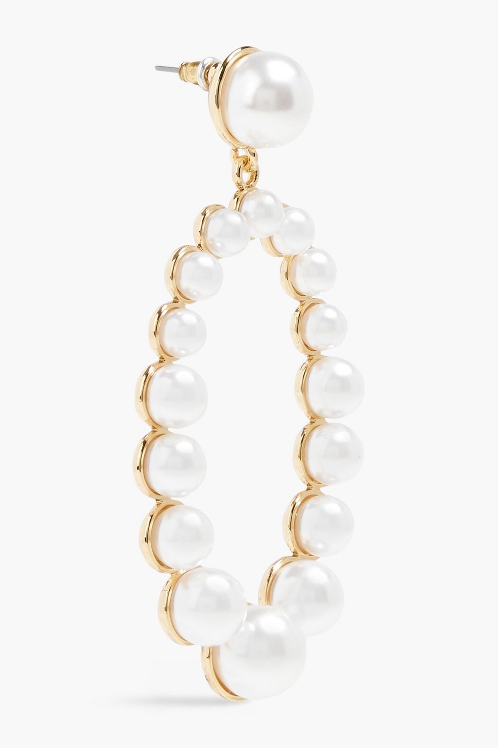 KENNETH JAY LANE Gold-tone faux pearl earrings