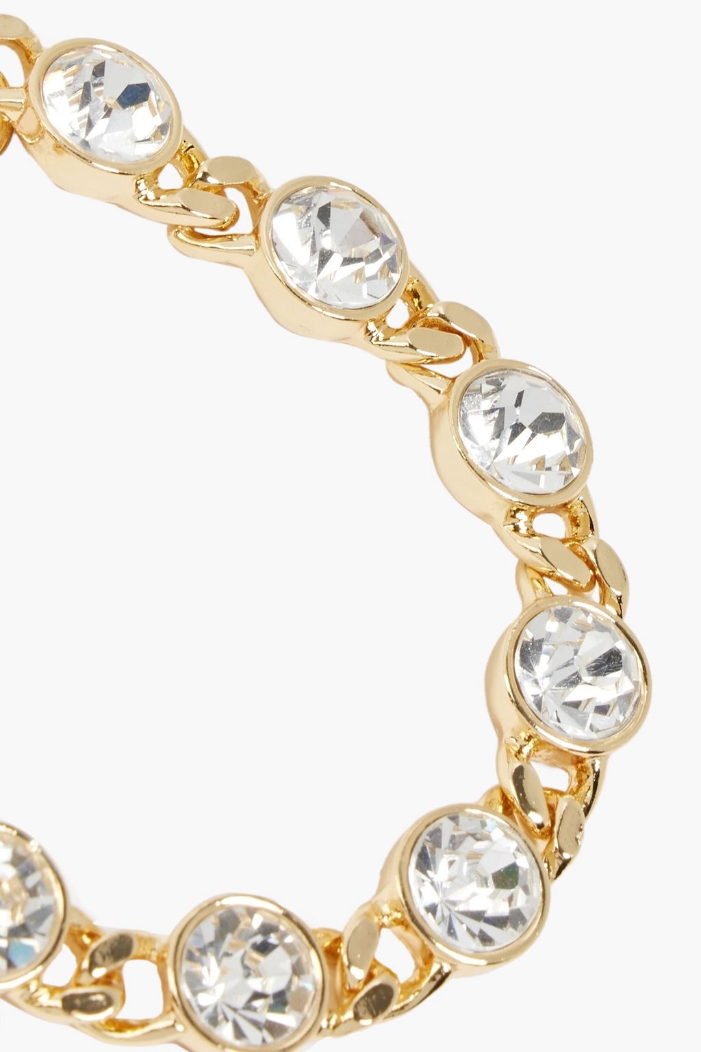 KENNETH JAY LANE Gold-tone crystal bracelet