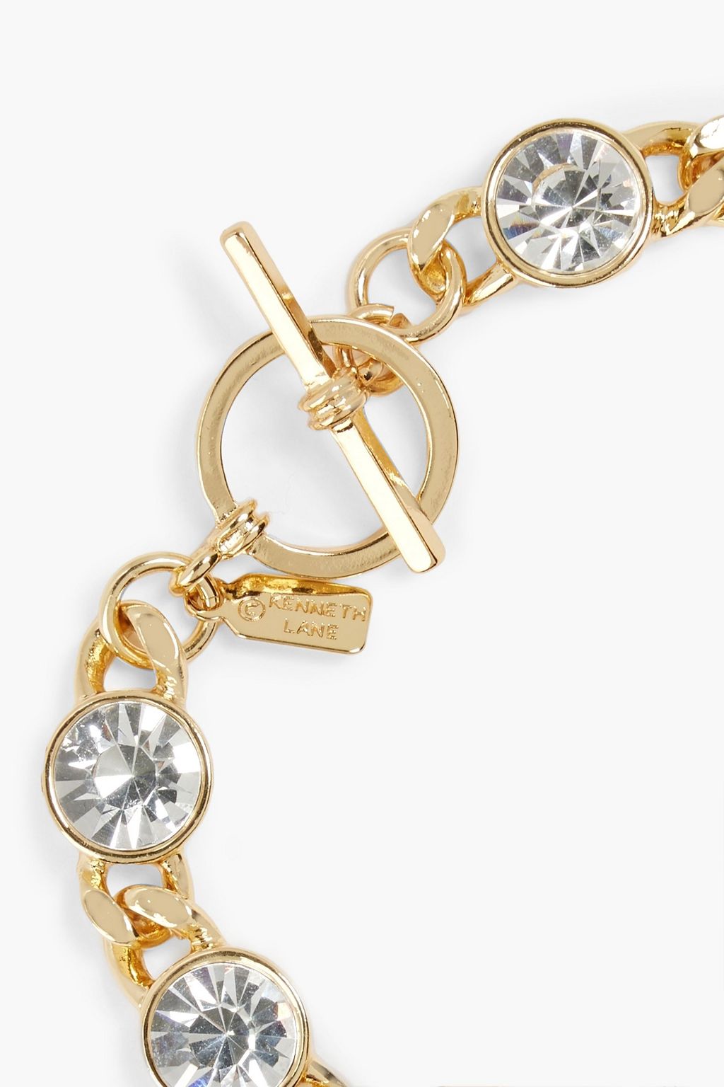 KENNETH JAY LANE Gold-tone crystal bracelet