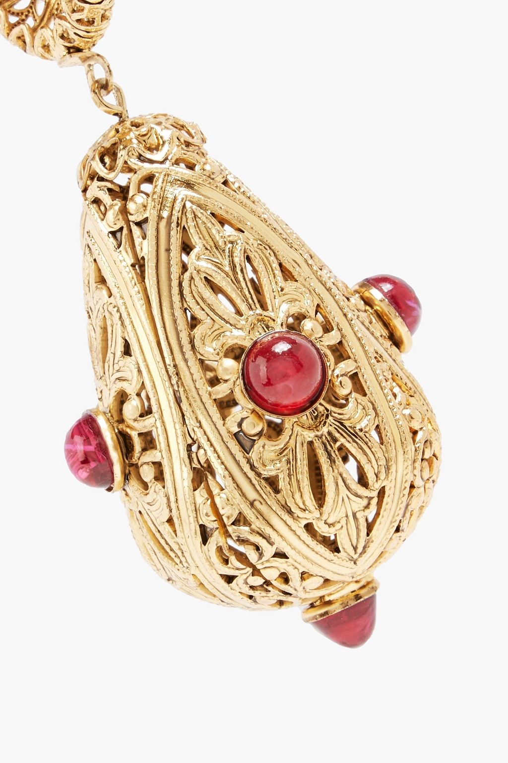 KENNETH JAY LANE Gold-tone stone earrings