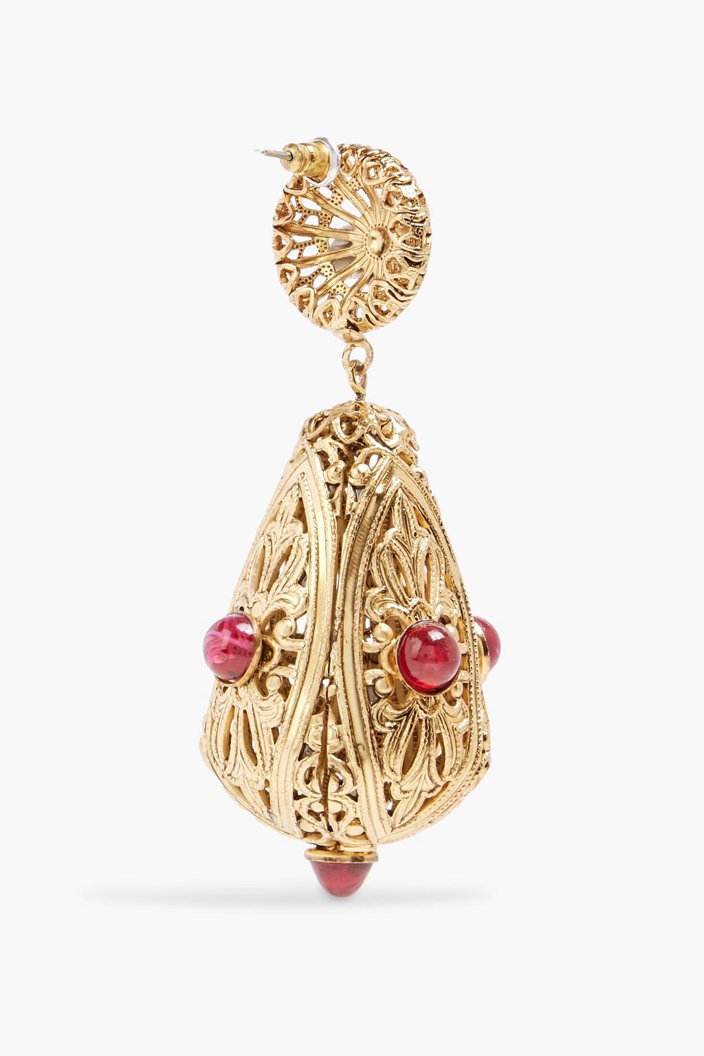 KENNETH JAY LANE Gold-tone stone earrings