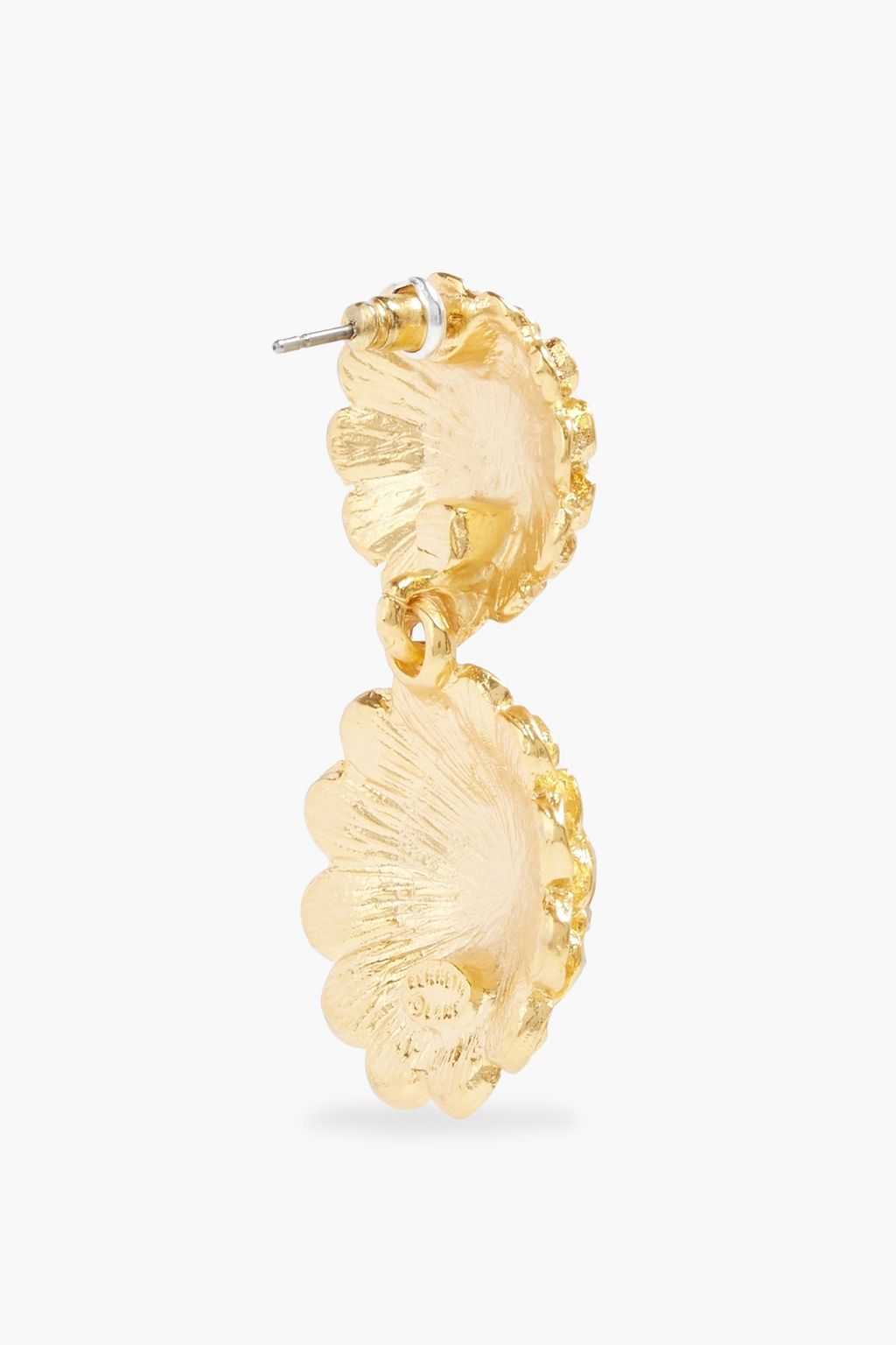 KENNETH JAY LANE Gold-tone crystal earrings