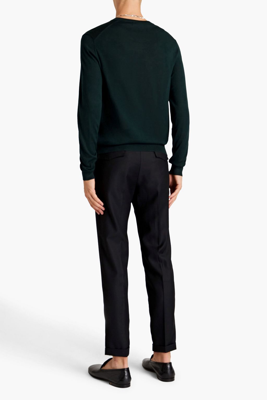 DOLCE & GABBANA Tapered wool-jacquard pants