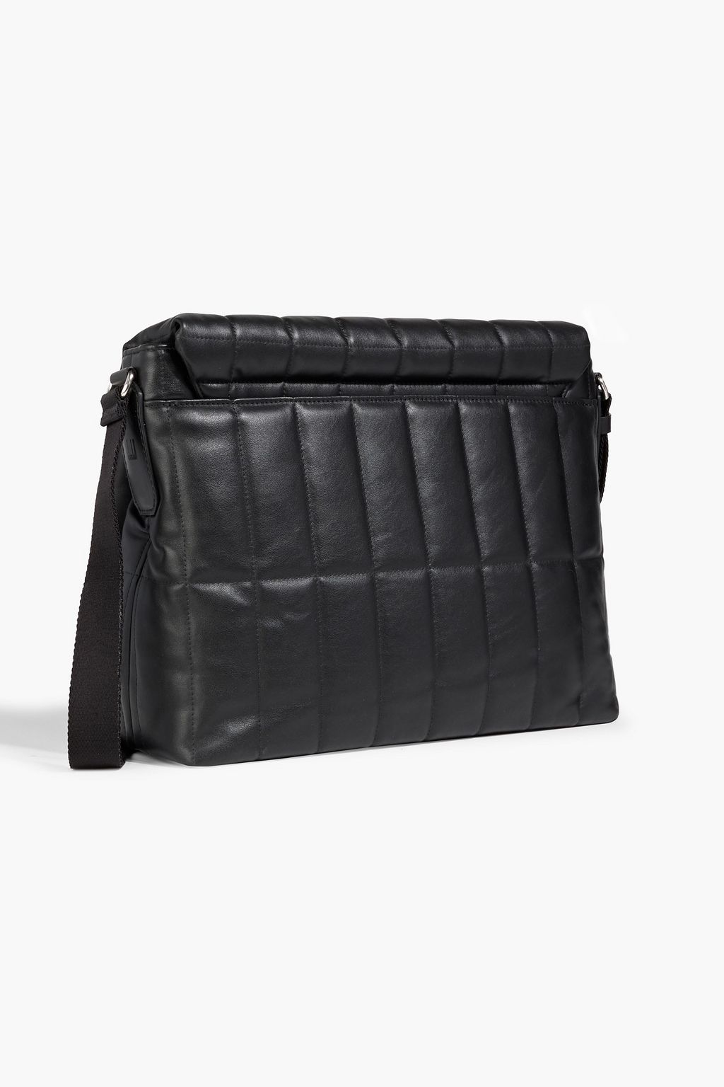 DUNHILL Rollagas quilted padded leather messenger bag