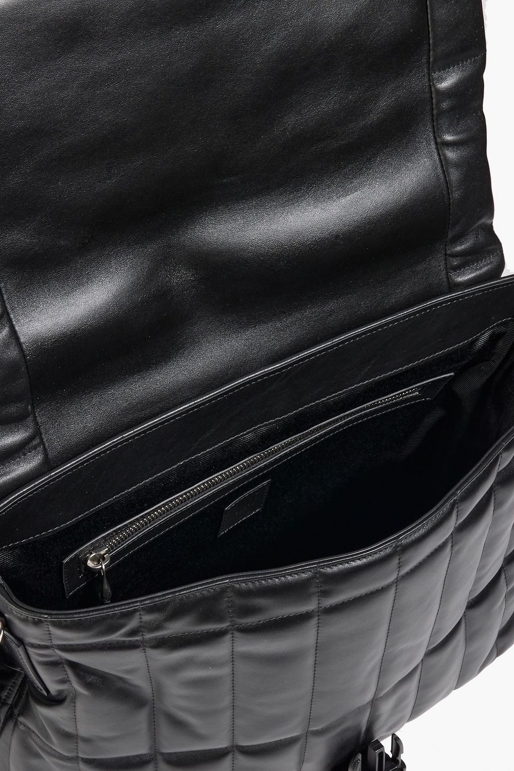 DUNHILL Rollagas quilted padded leather messenger bag