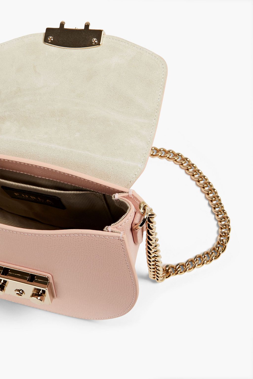 FURLA Metropolis Mini pebbled-leather shoulder bag