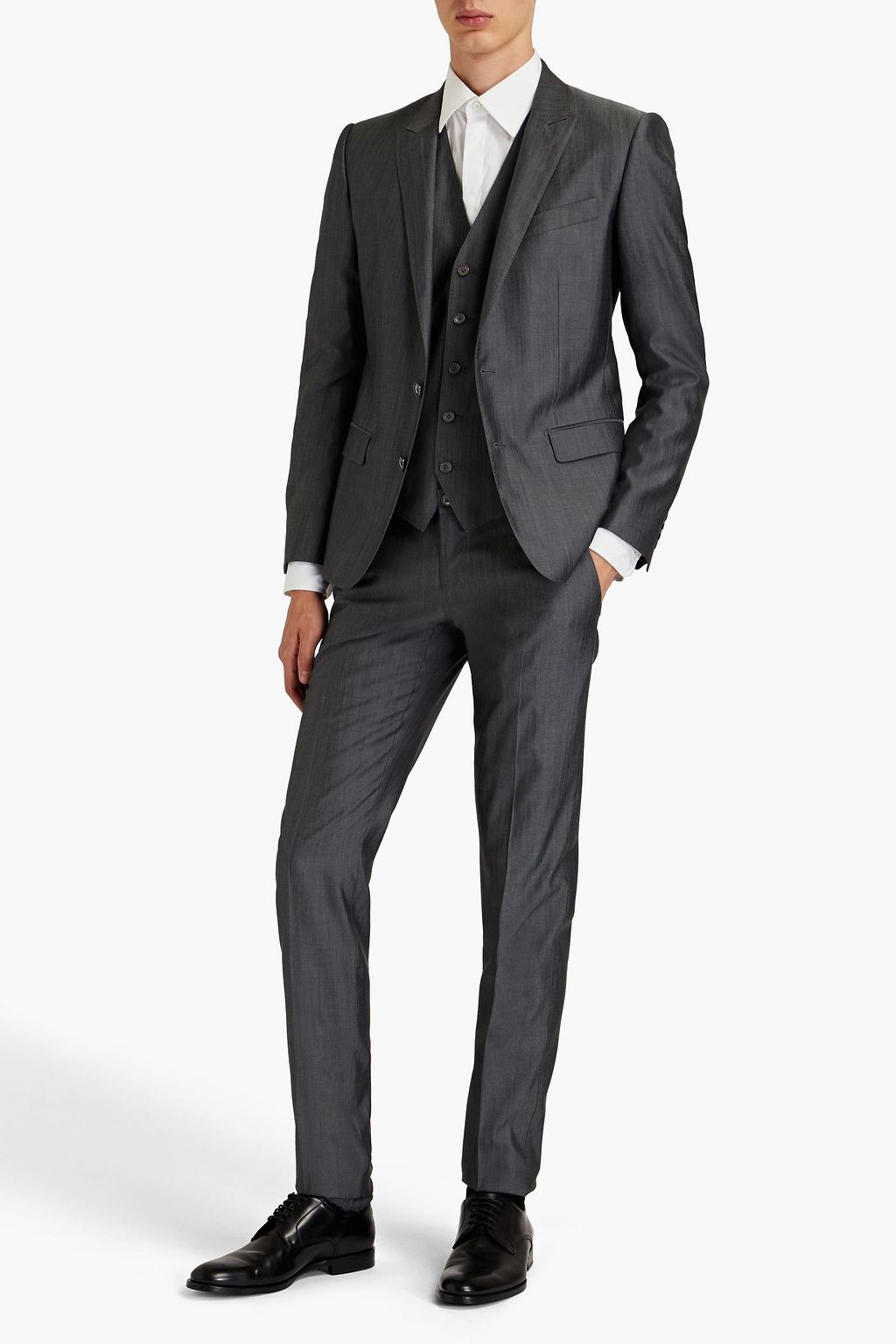 DOLCE & GABBANA Wool and silk-blend suit