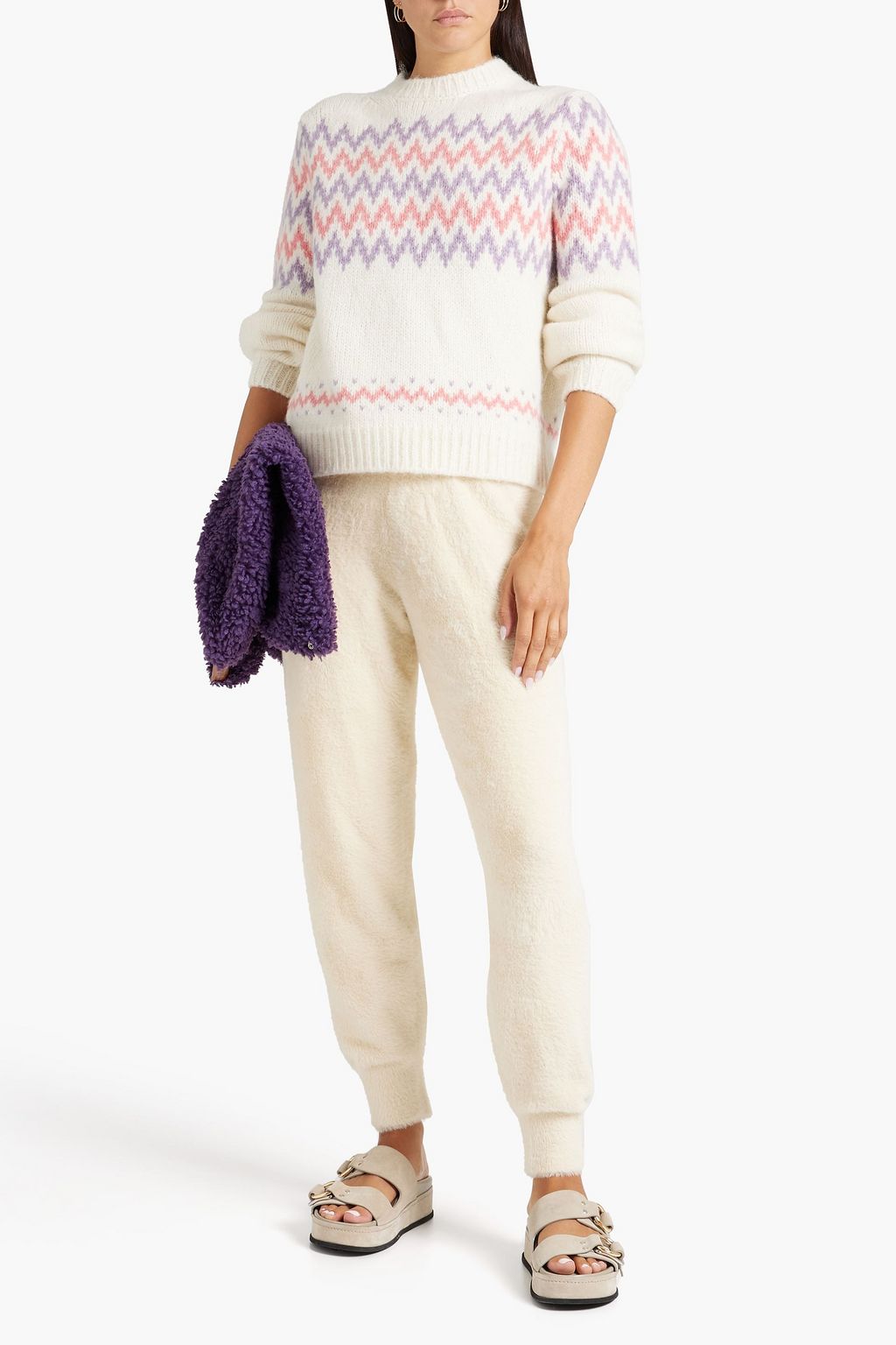 CHINTI & PARKER Fair Isle alpaca-blend sweater