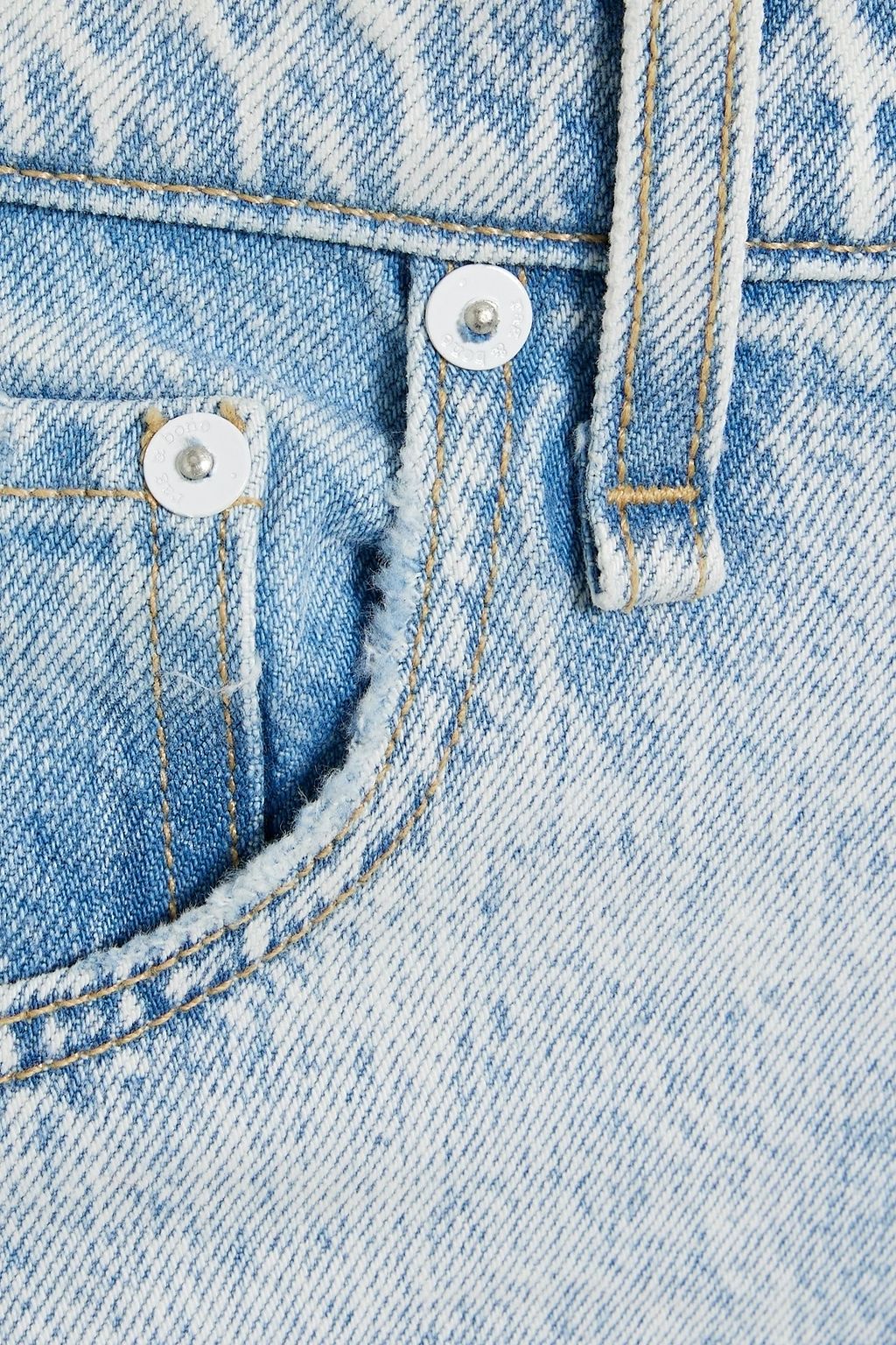 RAG & BONE جينز قصير بأرجل ضيّقة ’نينا’ مرتفع الخصر وباهت