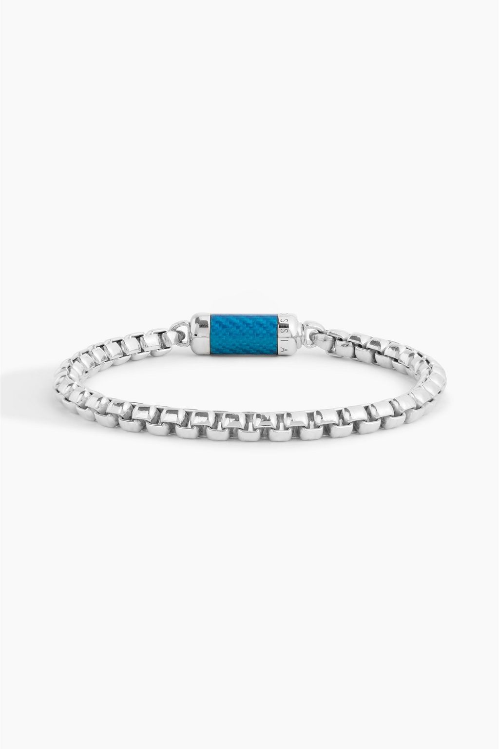 TATEOSSIAN Montecarlo sterling silver and carbon fiber bracelet