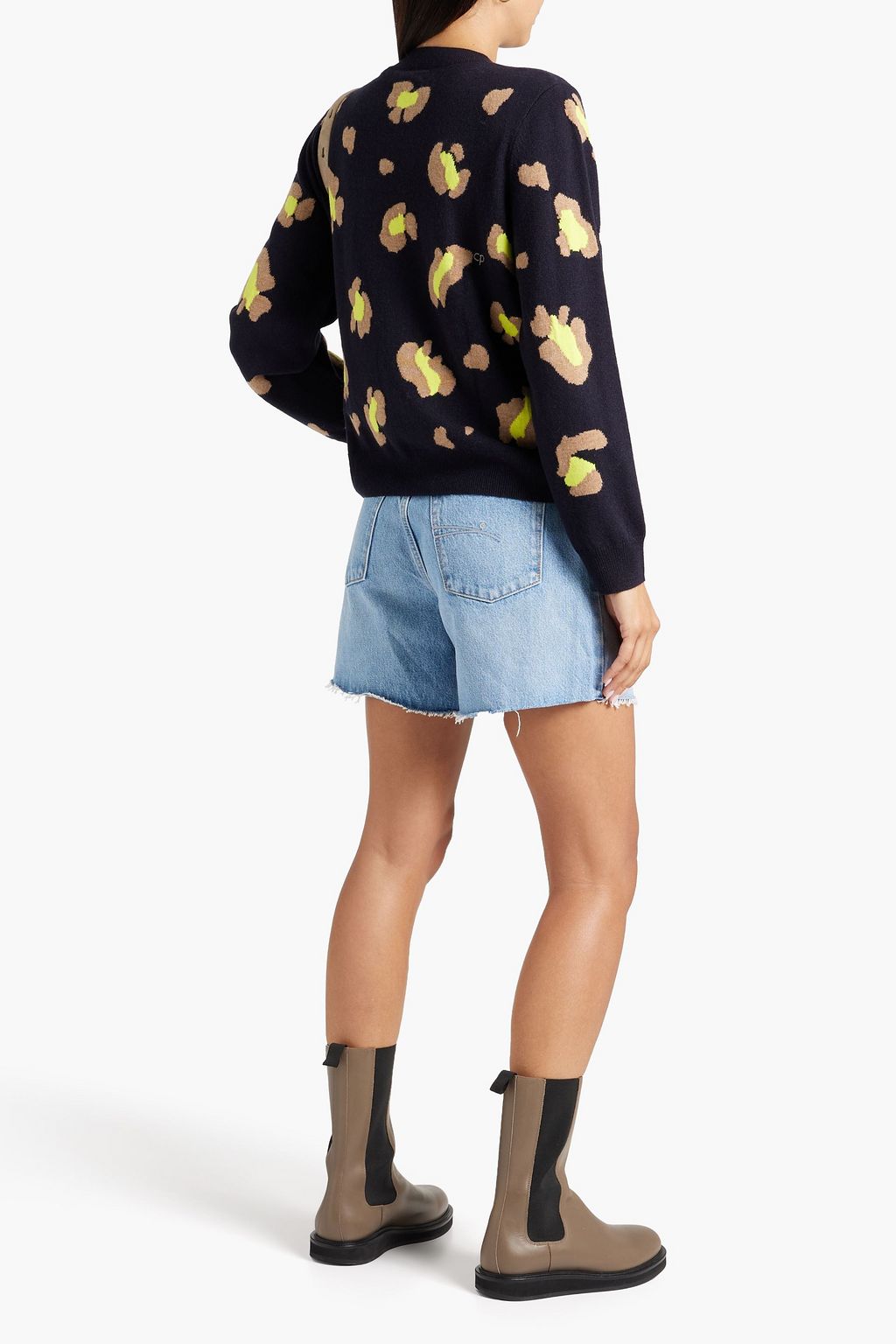 CHINTI & PARKER Intarsia wool and cashmere-blend sweater