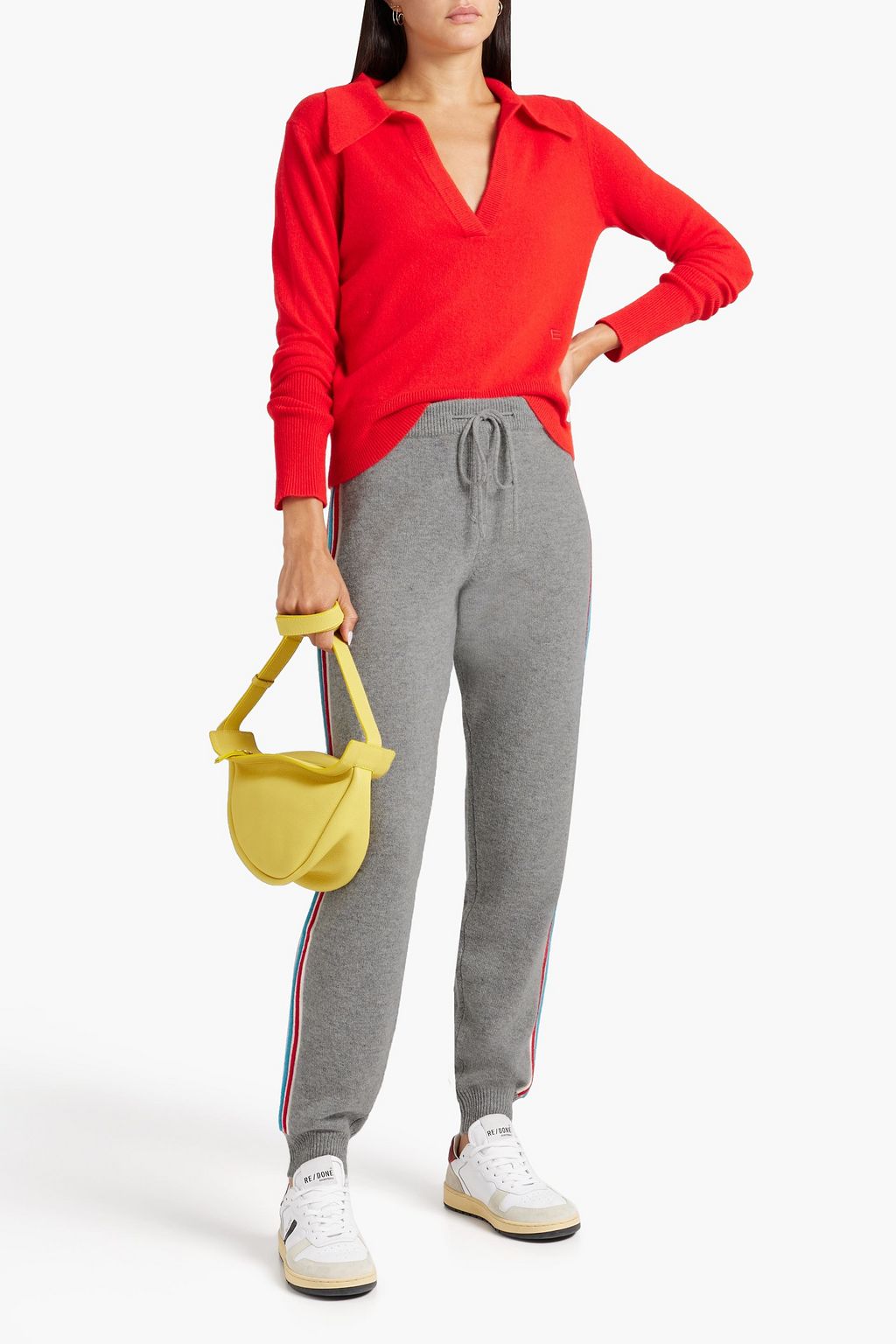 CHINTI & PARKER Wool and cashmere-blend track pants