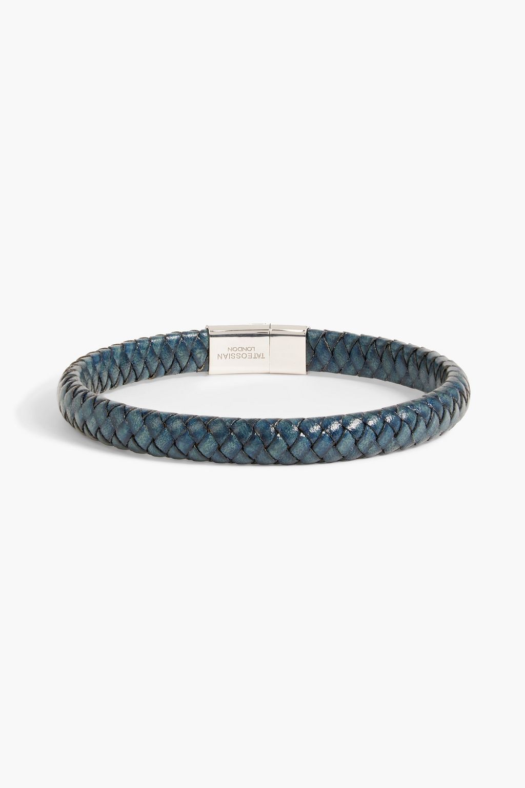 TATEOSSIAN Sterling silver and braided leather bracelet