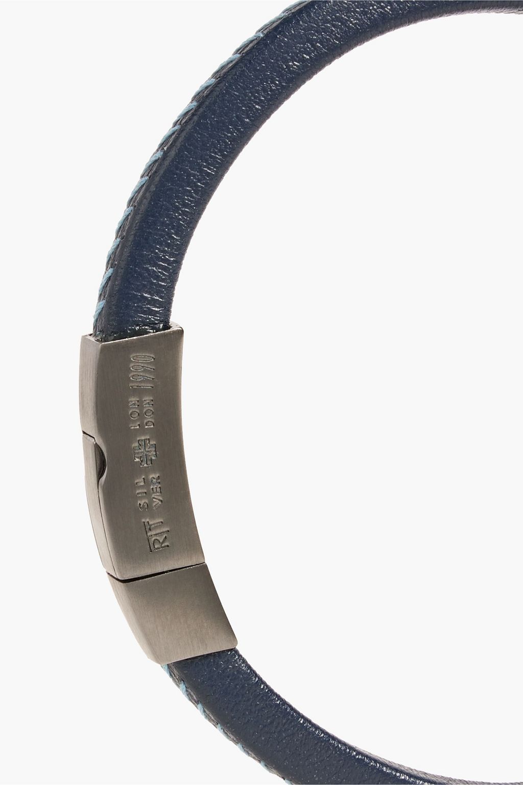 TATEOSSIAN Gunmetal-tone leather bracelet