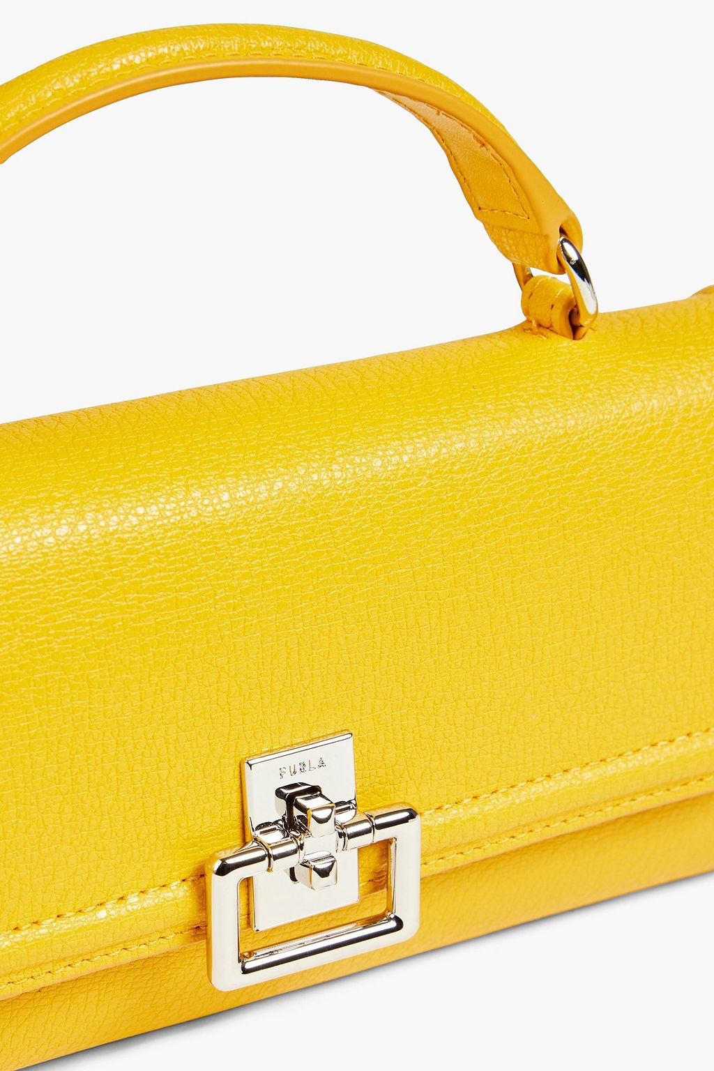 FURLA Villa Mini pebbled-leather tote
