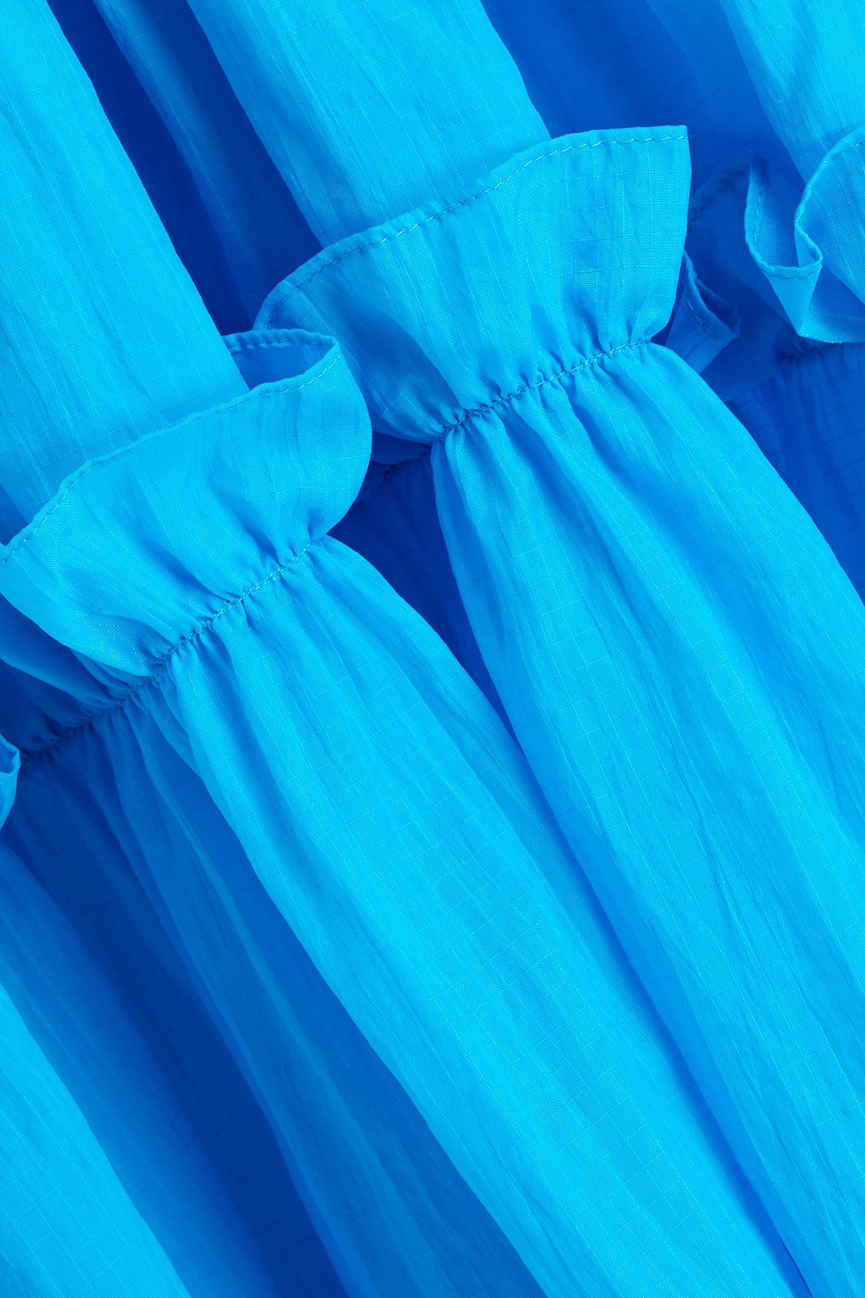 BRØGGER OLIVE RUFFLED SHELL TOP