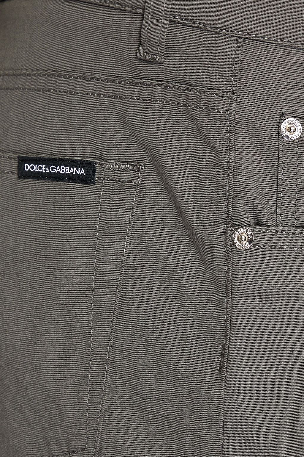 DOLCE & GABBANA Slim-fit stretch-cotton pants