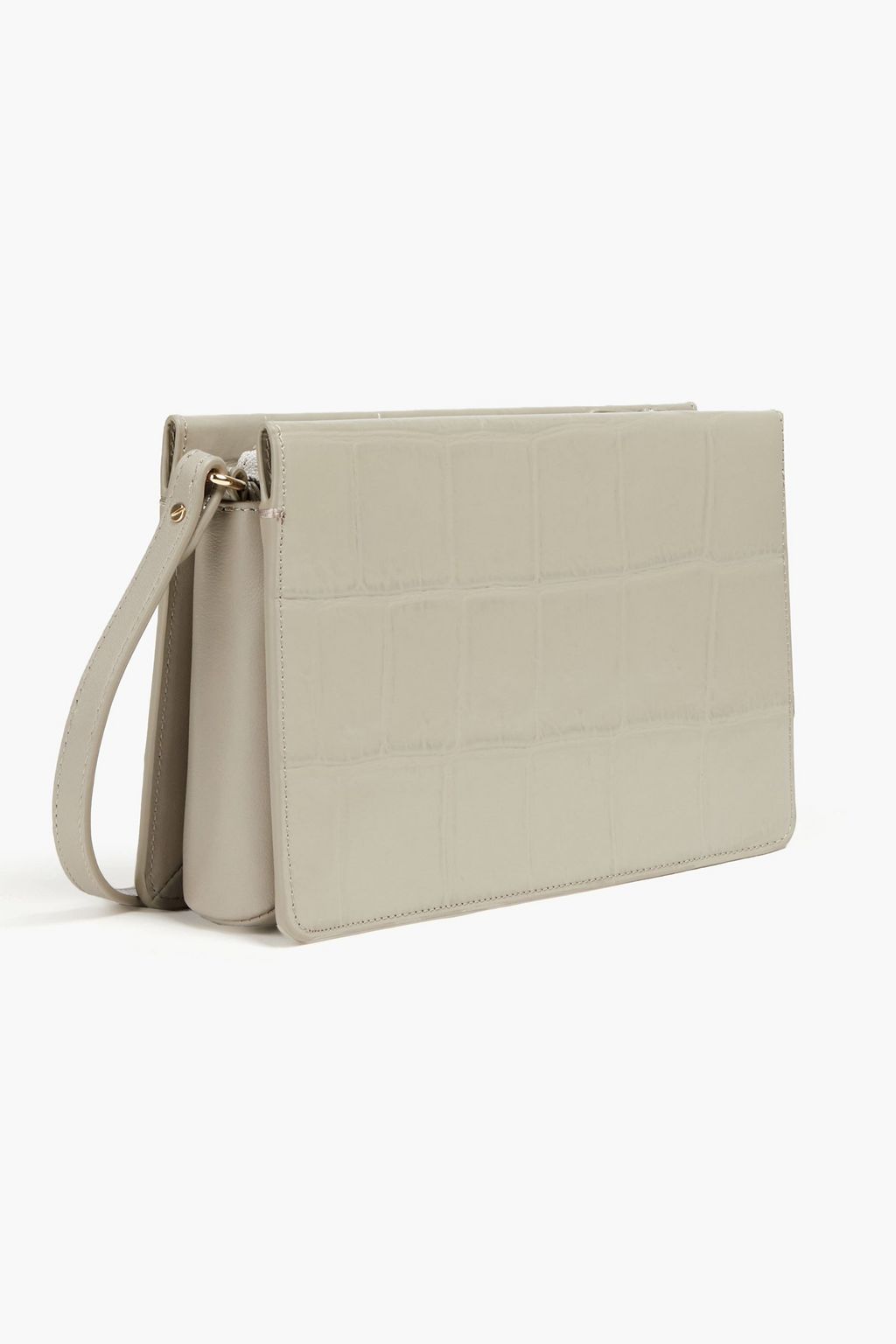 FURLA Babylon Mini croc-effect leather shoulder bag