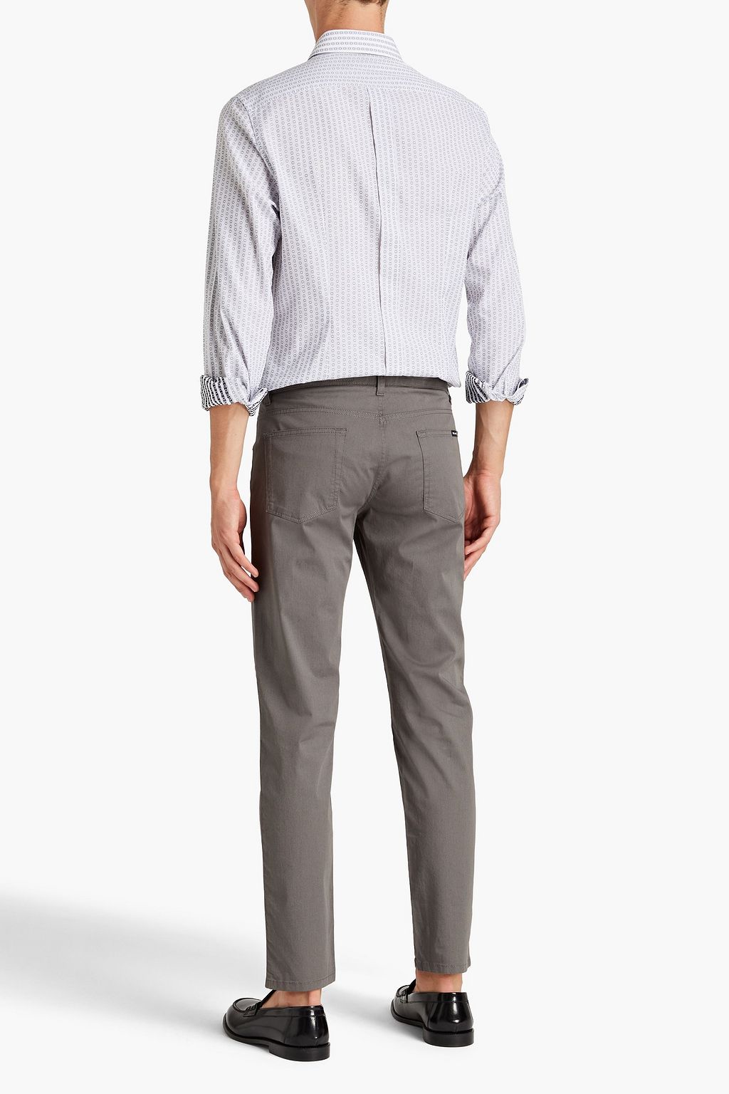 DOLCE & GABBANA Slim-fit cotton-jacquard shirt