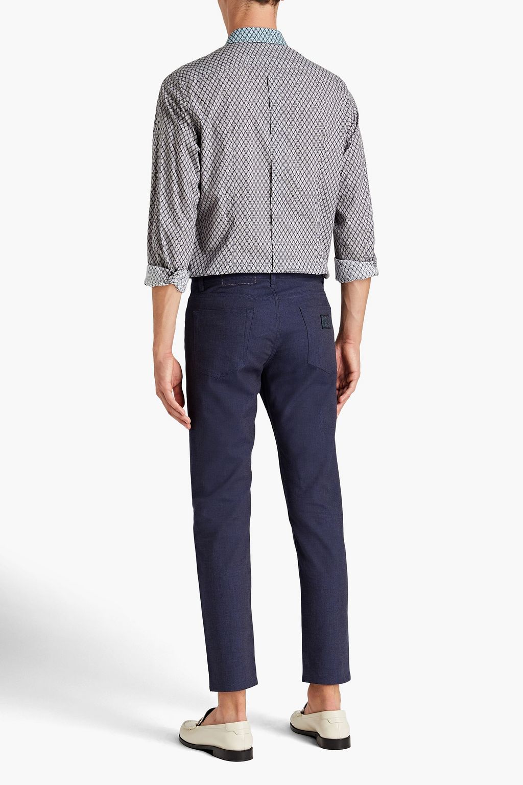DOLCE & GABBANA Cotton-blend jacquard pants