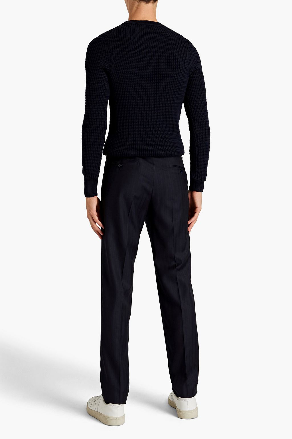 DOLCE & GABBANA Wool-jacquard pants