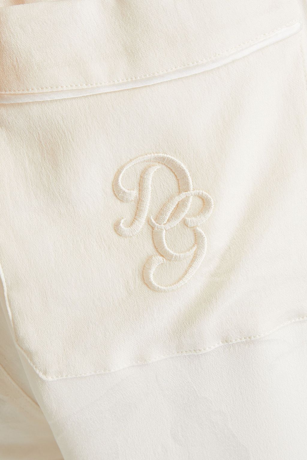 DOLCE & GABBANA Logo-embroidered silk-jacquard shorts