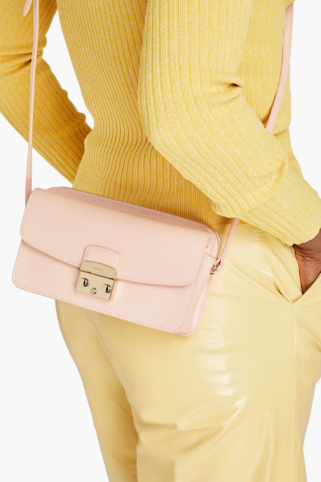 FURLA Metropolis Mini pebbledleather shoulder bag Sale up to 70 off