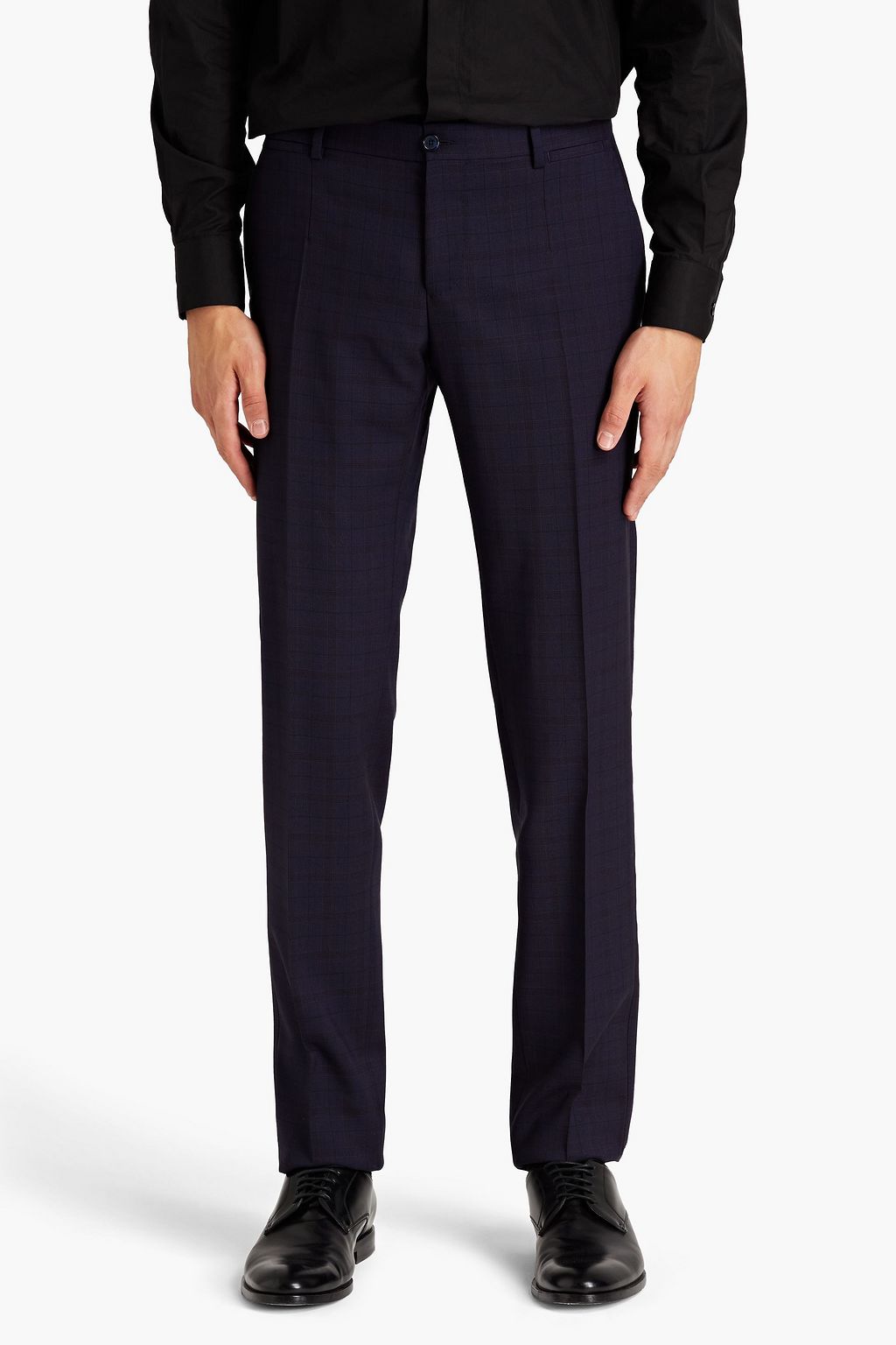 DOLCE & GABBANA Double-breasted checked wool-blend suit
