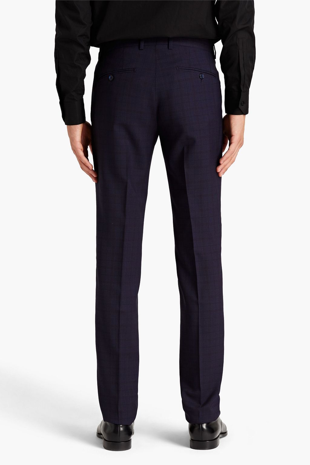 DOLCE & GABBANA Double-breasted checked wool-blend suit