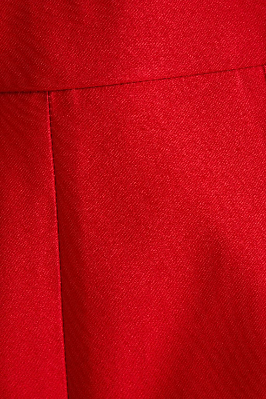 MCQUEEN Duchesse silk-satin slim-leg pants