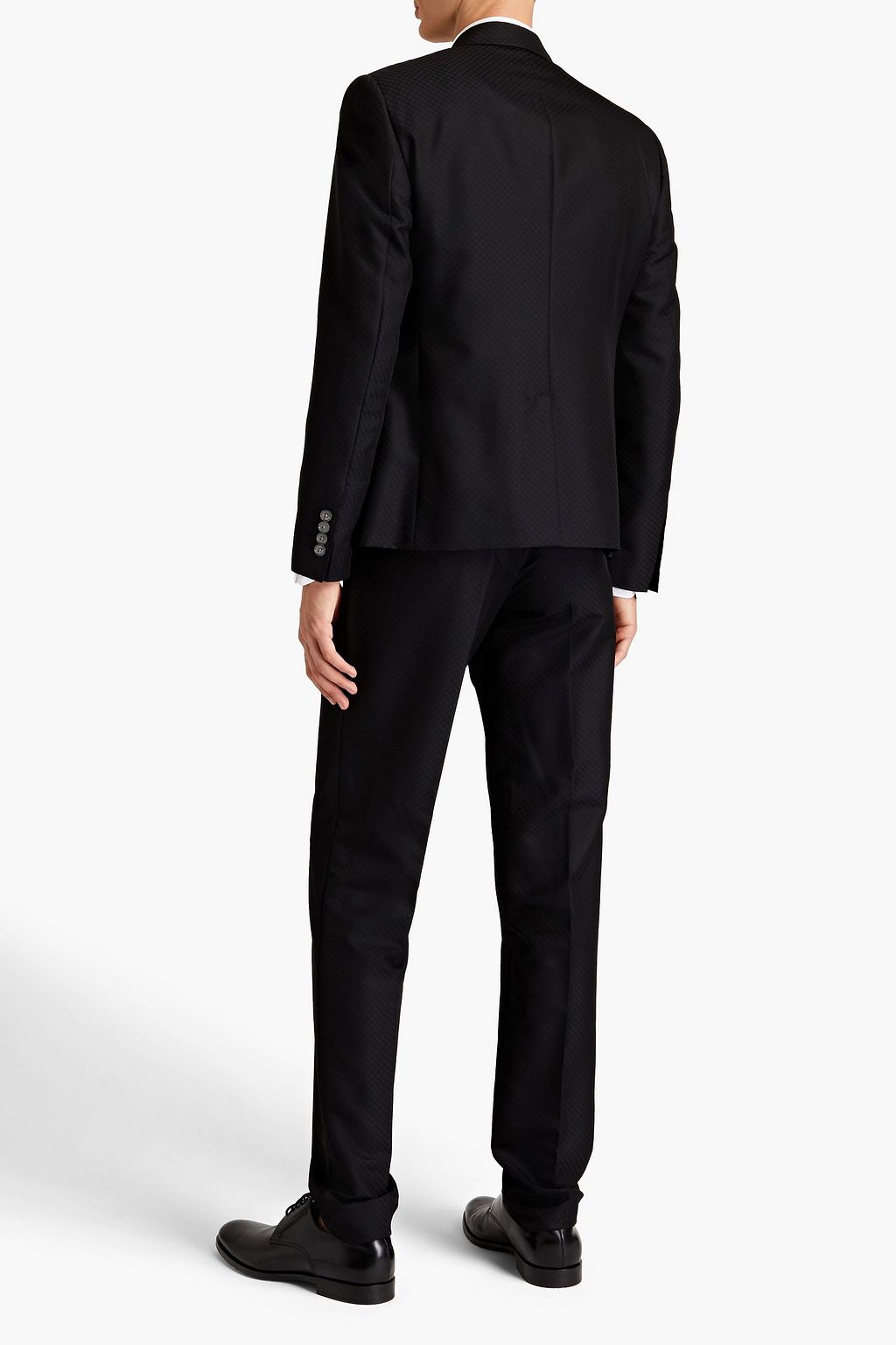 DOLCE & GABBANA Slim-fit wool and silk-blend jacquard suit